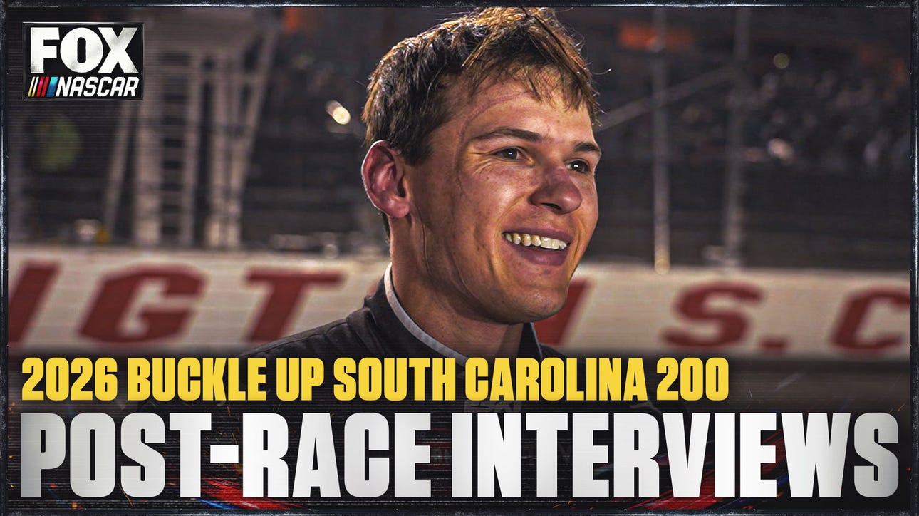 Corey Heim, Ross Chastain & More Interviews after Buckle Up South Carolina 200 🎤 NASCAR on FOX