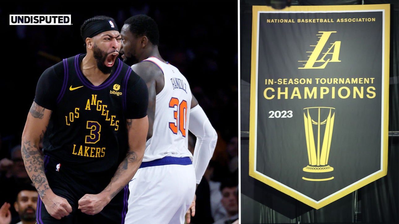 Lakers fall to Knicks despite raising In-Season Tournament title banner | Undisputed