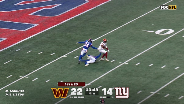 Marcus Mariota connects with Terry McLaurin for 51-yard TD, extending Commanders' lead over Giants | NFL Highlights