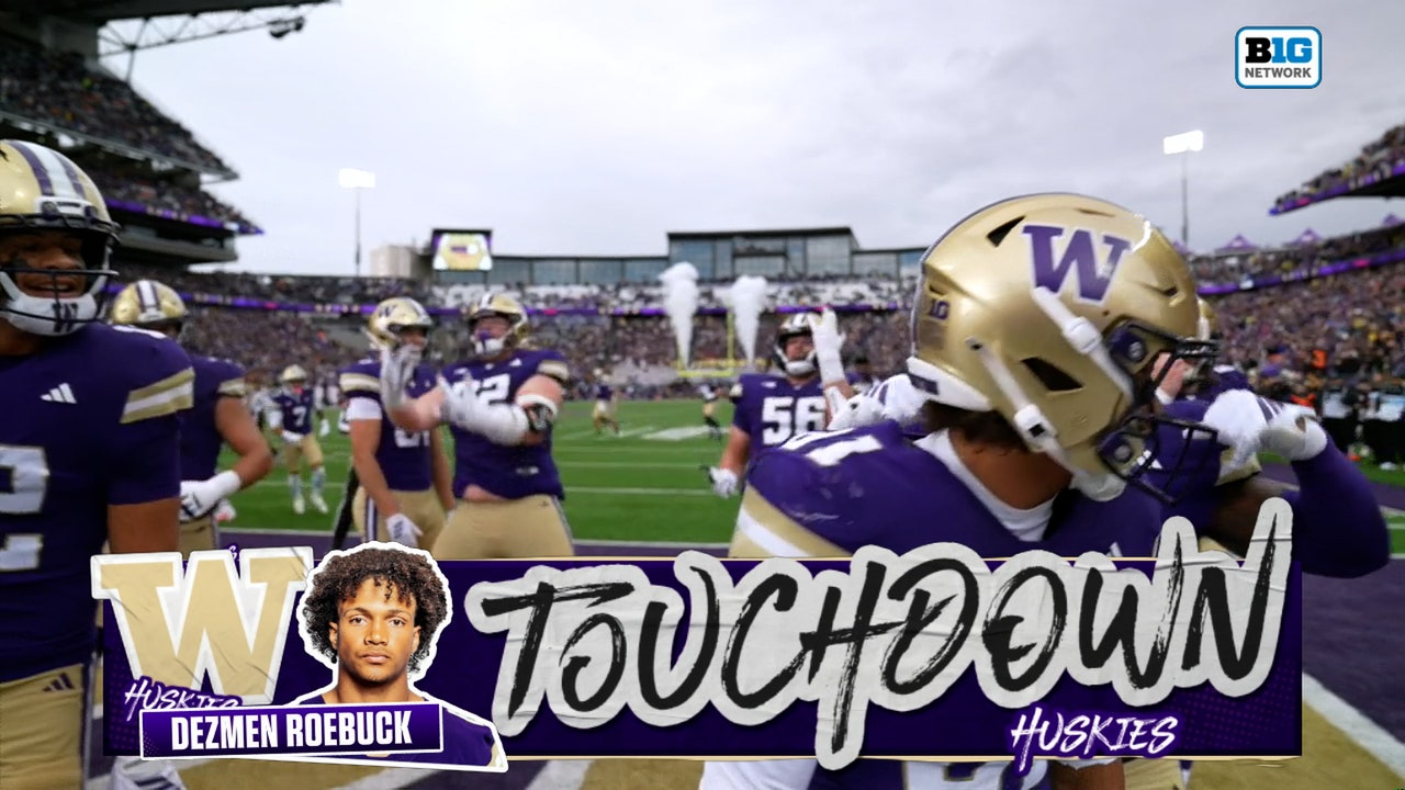 Demond Williams finds Dezmen Roebuck for 13-yard TD, giving Washington lead over Illinois 