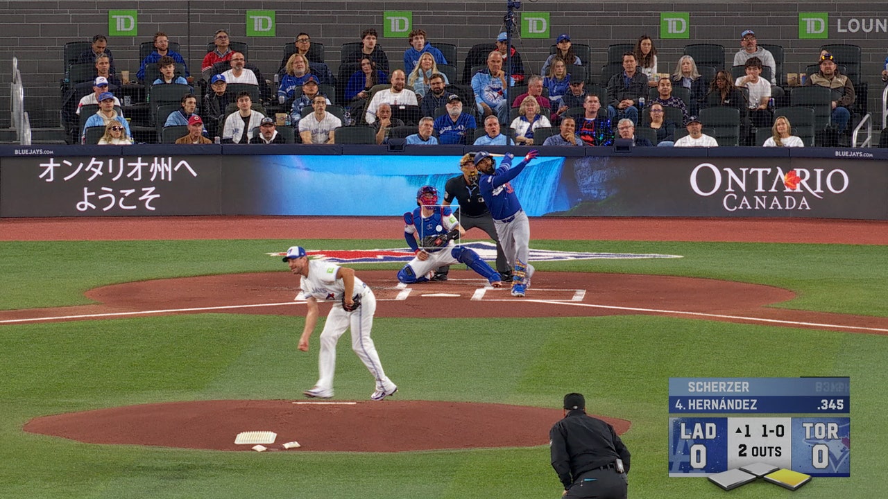 Dodgers’ Teoscar Hernandez hits two-run HR, taking lead over Blue Jays