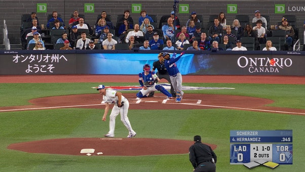 Dodgers’ Teoscar Hernandez hits two-run HR, taking lead over Blue Jays