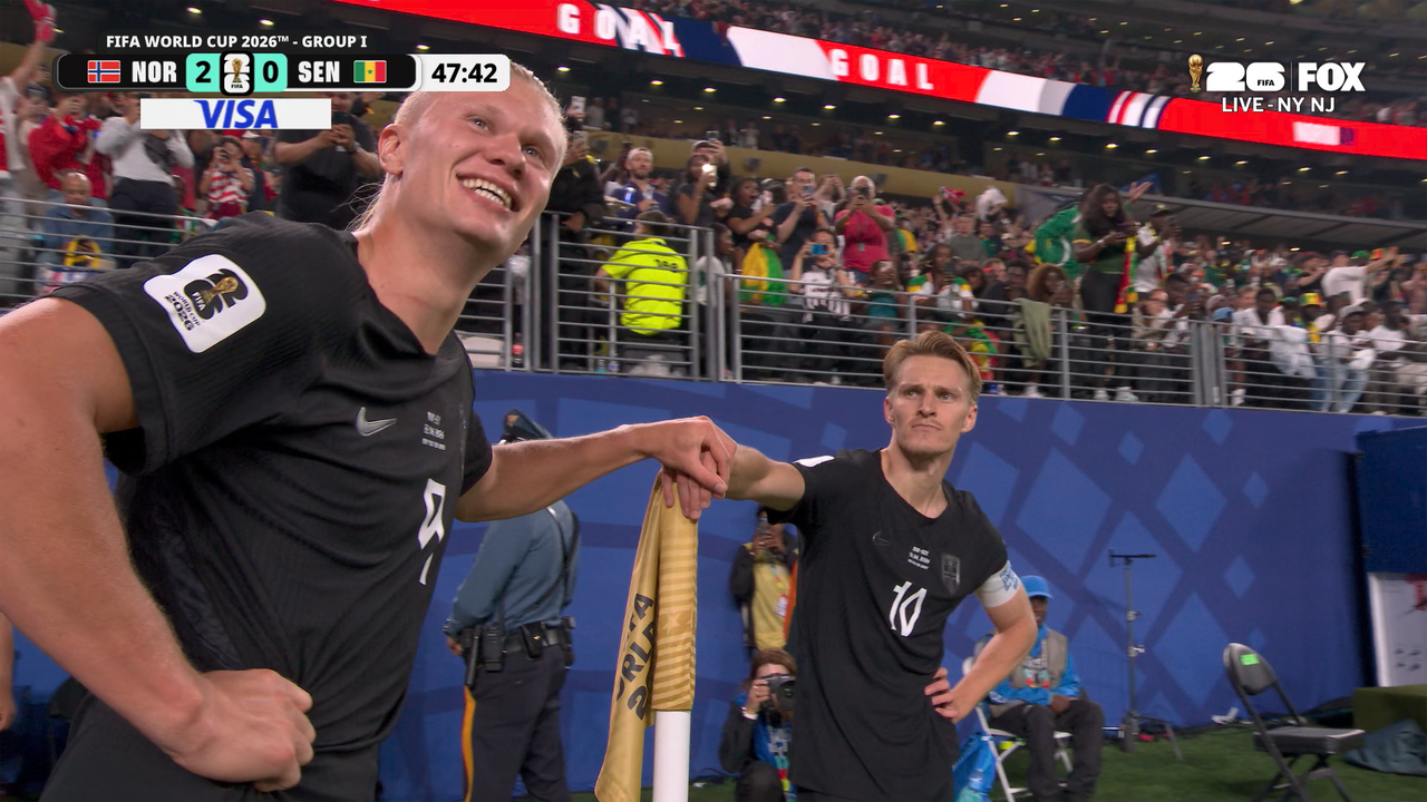 Erling Haaland scores from inside the box in 47' to extend Norway's lead vs Senegal | 2026 FIFA World Cup™