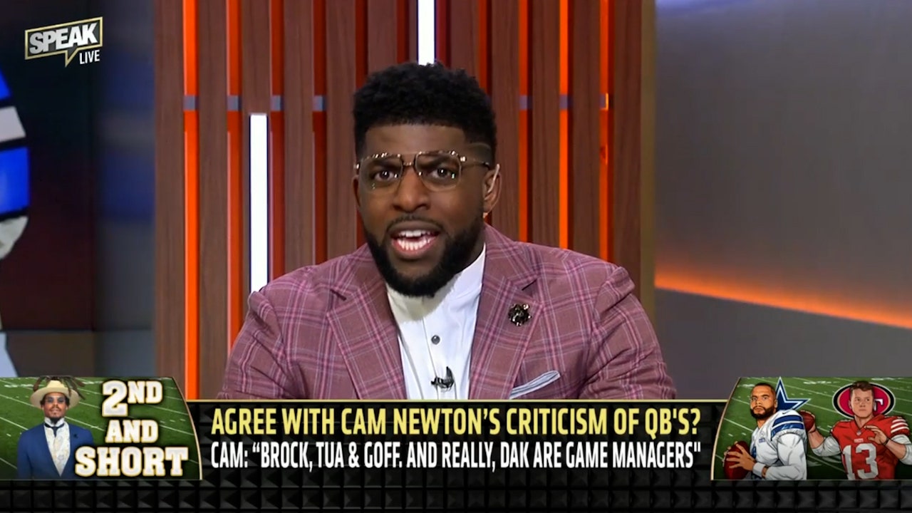 Is Cam Newton calling out Brock Purdy, Dak Prescott, Tua as 'game managers' valid? | NFL | SPEAK