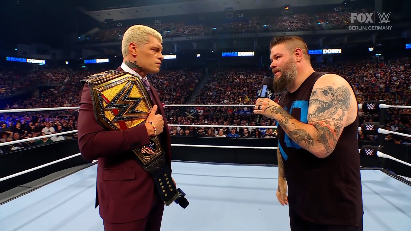 Cody Rodes confronts Kevin Owens, Owens accuses Rhodes of hiding injury | WWE on FOX