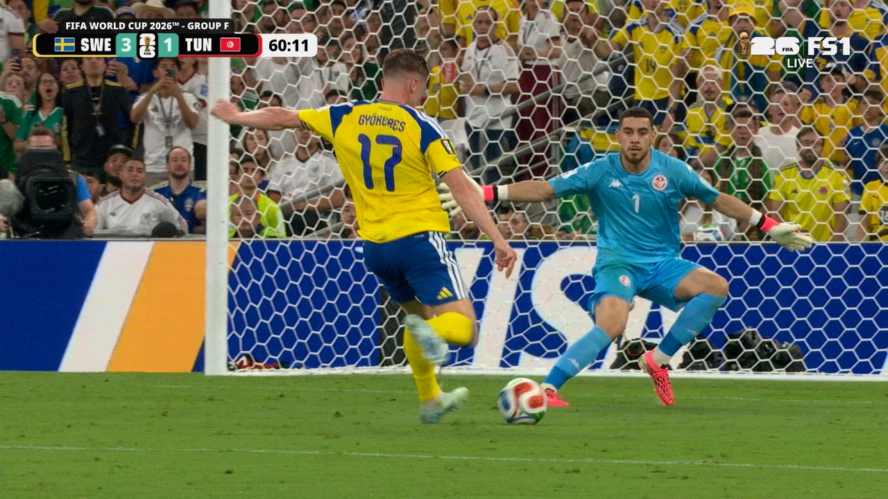 Sweden’s Viktor Gyökeres extends lead with goal off Tunisia turnover | 2026 FIFA World Cup™