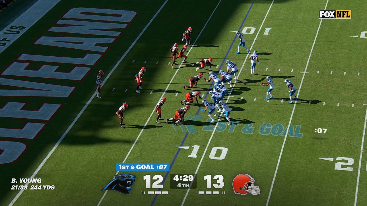 Bryce Young connects with John Metchie III for 8-yard TD, giving Panthers lead over Browns | NFL Highlights