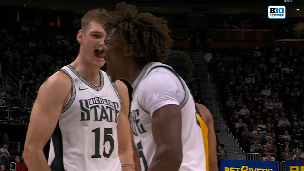 Michigan State's Coen Carr makes putback and-one to seal win over Oakland