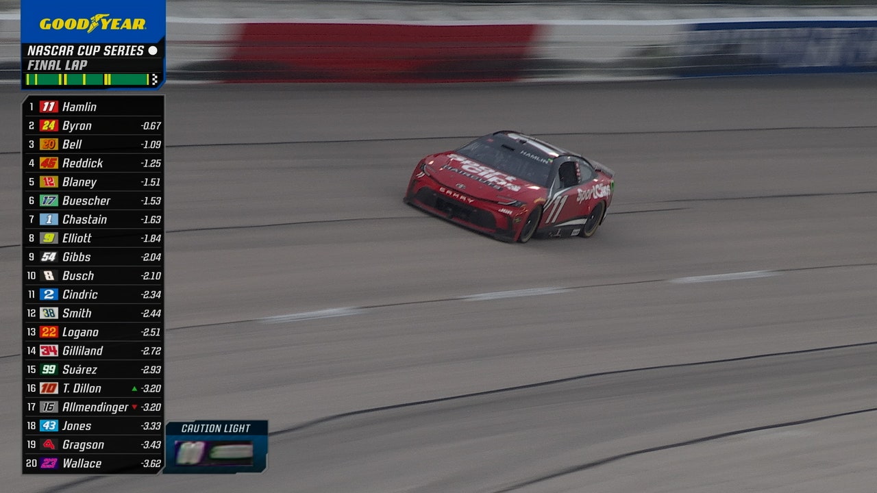 FINAL LAPS: Denny Hamlin takes the checkered flag at the Goodyear 400 | NASCAR on FOX