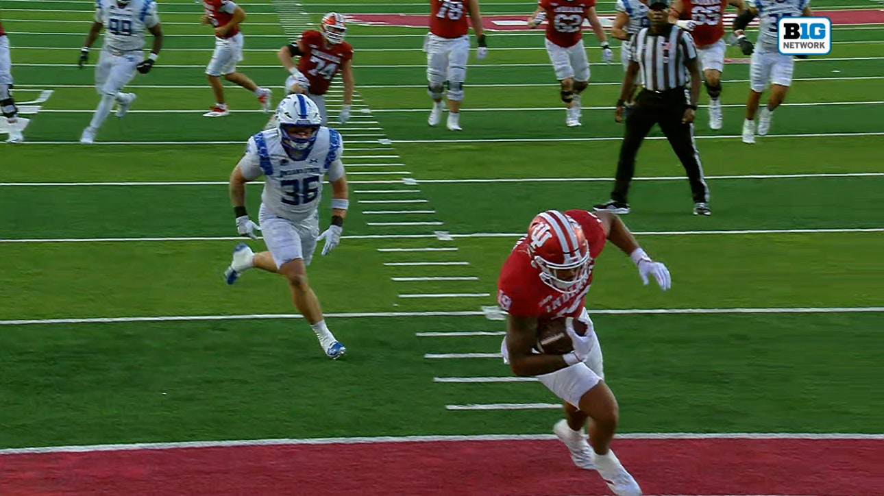 Indiana's Holden Staes scores 18-yard receiving TD to extend lead vs. Indiana State