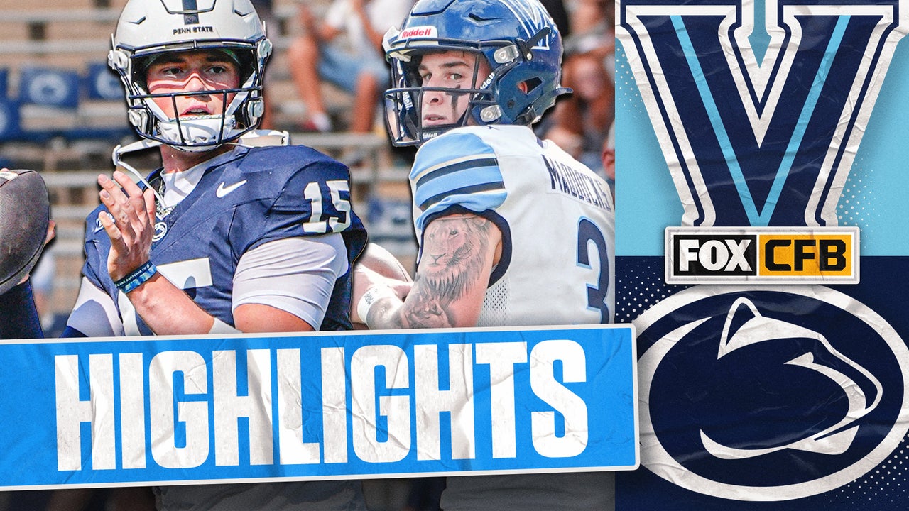 Villanova Wildcats vs. No. 2 Penn State Nittany Lions Highlights | FOX College Football