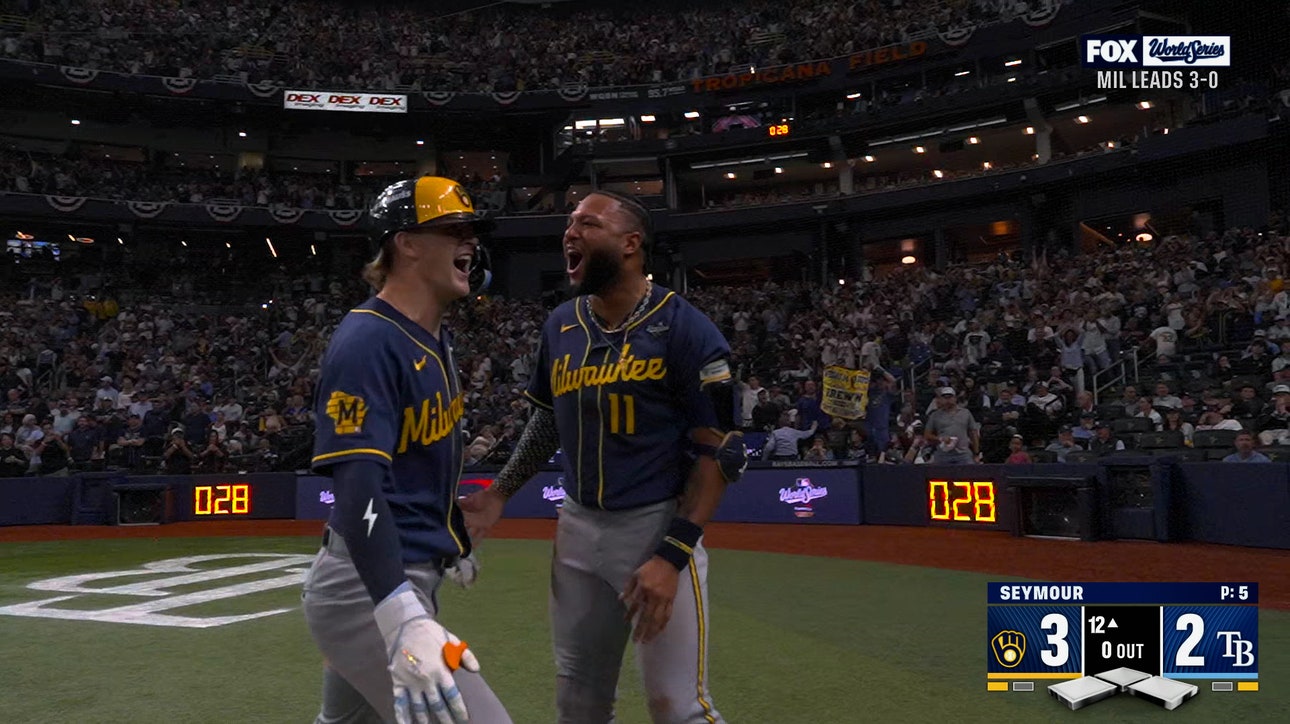 Cooper Pratt CRUSHES CLUTCH Solo Home Run, Giving Brewers Lead Over Rays In 12th Inning