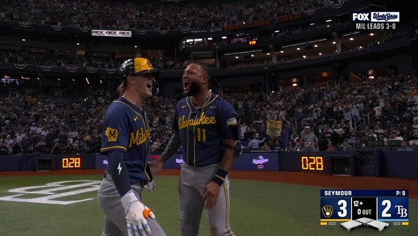 Cooper Pratt CRUSHES CLUTCH Solo Home Run, Giving Brewers Lead Over Rays In 12th Inning