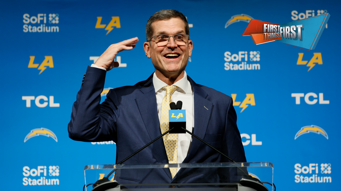 Jim Harbaugh wants ‘multiple championships’ for Chargers | First Things First