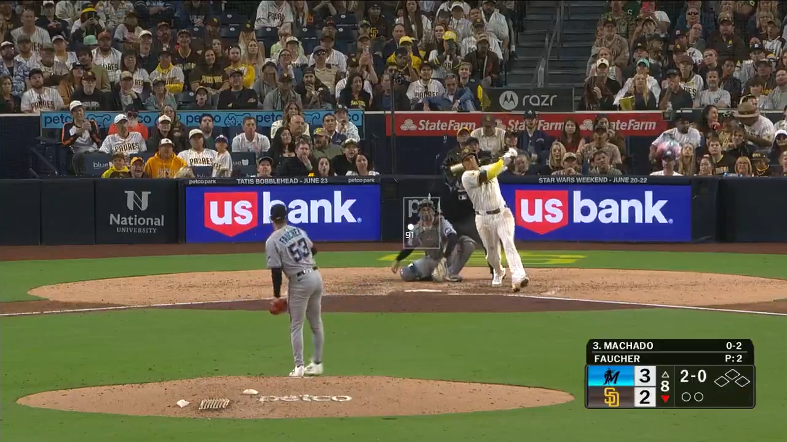 Manny Machado belts a CLUTCH solo homer as Padres tie game vs. Marlins