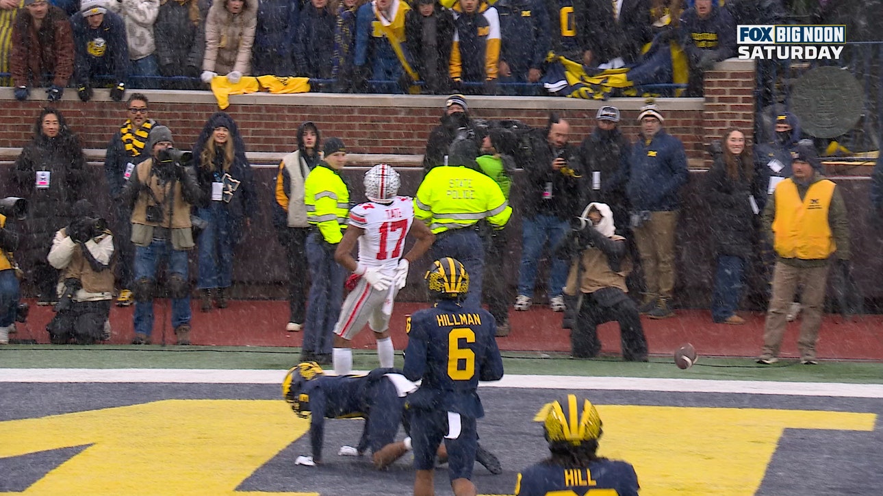 Ohio State's Julian Sayin connects with Carnell Tate for MASSIVE 50-yard TD vs. Michigan