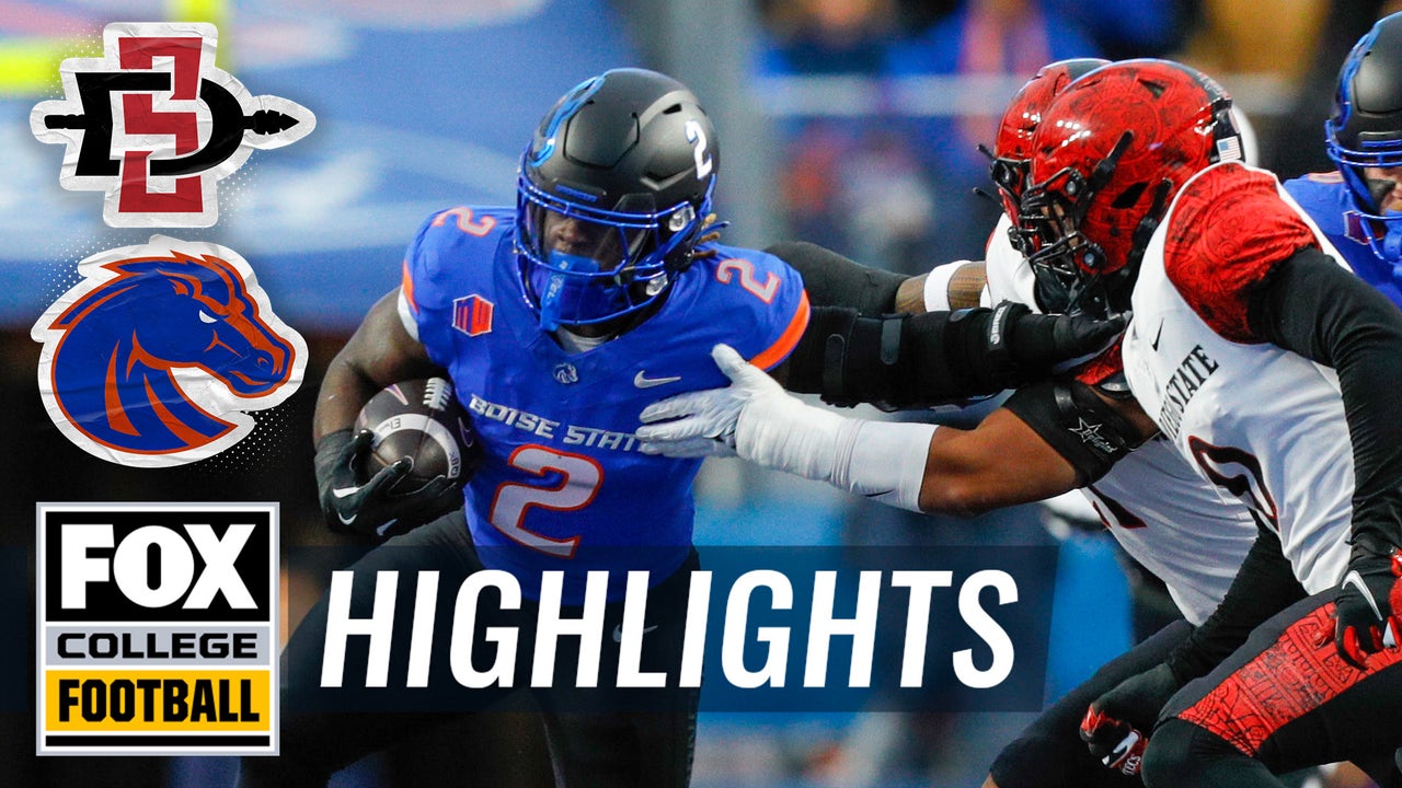 San Diego State Aztecs vs. No. 15 Boise State Broncos Highlights | FOX College Football