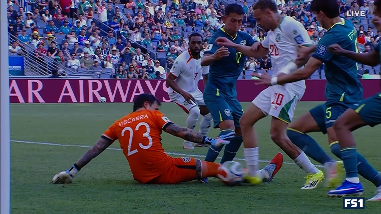 Liam van Gelderen nets a goal giving Suriname a 1-0 lead over Bolivia 