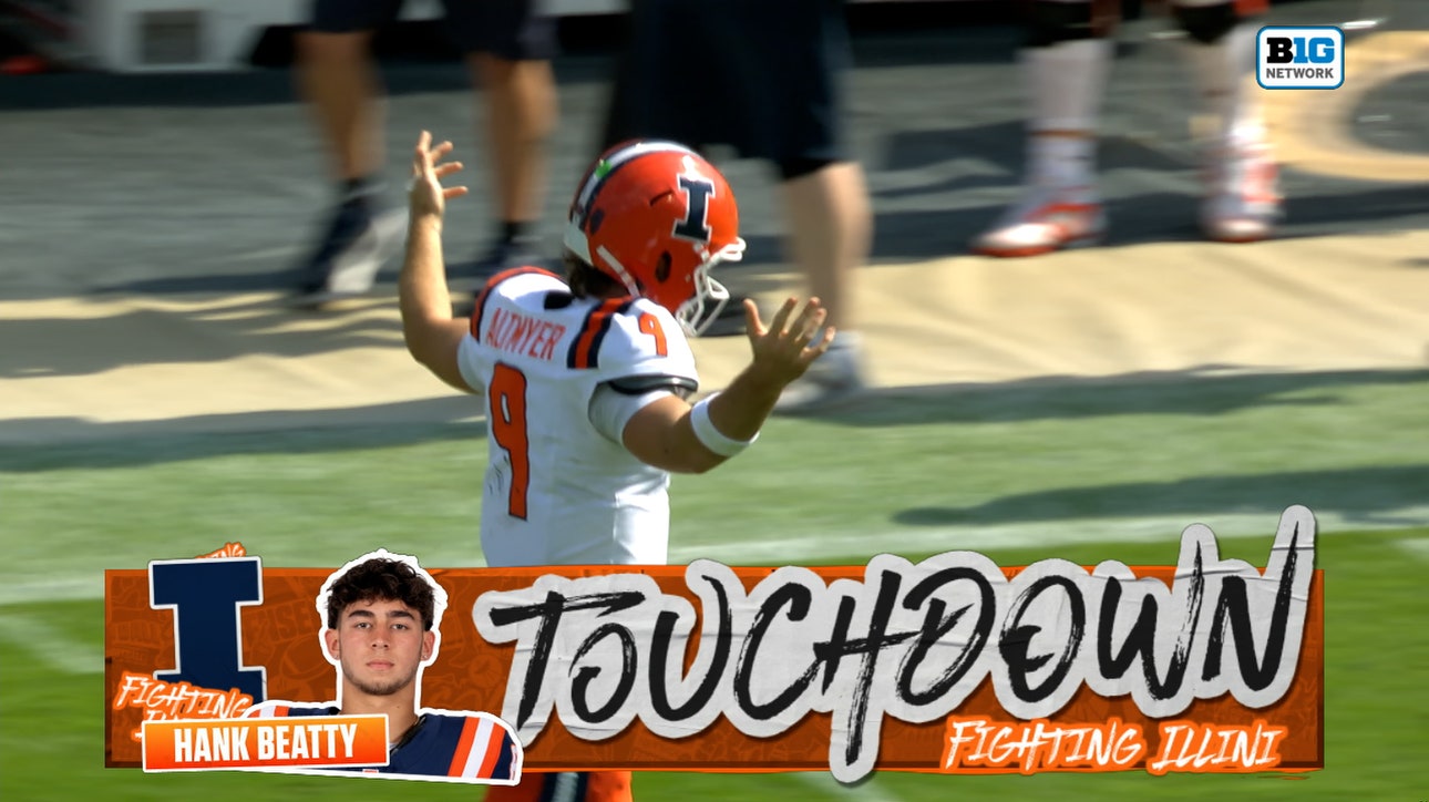 Luke Altmyer finds Hank Beatty for 62-yard TD to put Illinois up vs. Purdue