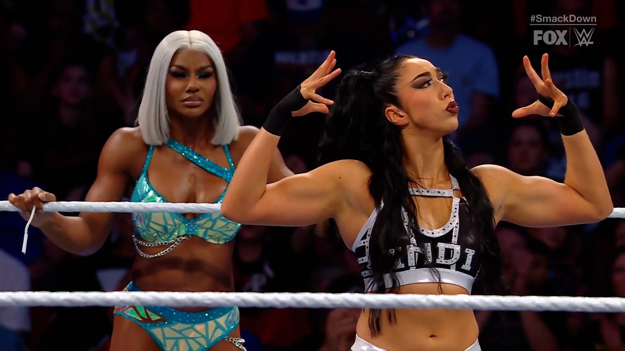 Bianca Belair and Jade Cargill fight off ambush after match vs. Indi Hartwell | WWE on FOX