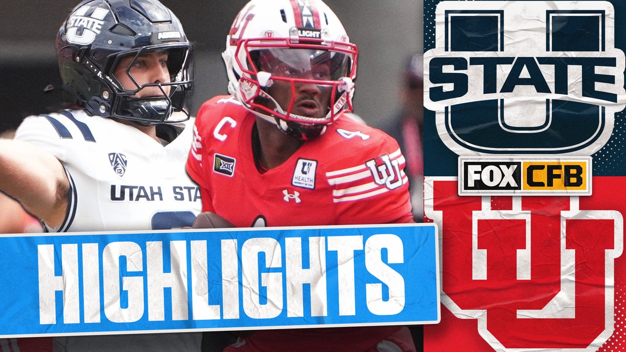 Utah State Aggies vs No. 17 Utah Utes Highlights 🏈 FOX College Football