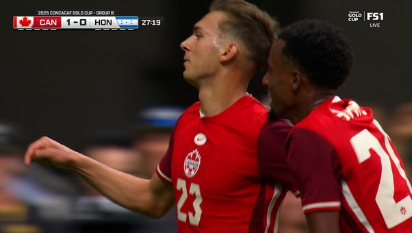 Niko Sigur scores a beautiful goal to give Canada a 1-0 lead over Honduras 