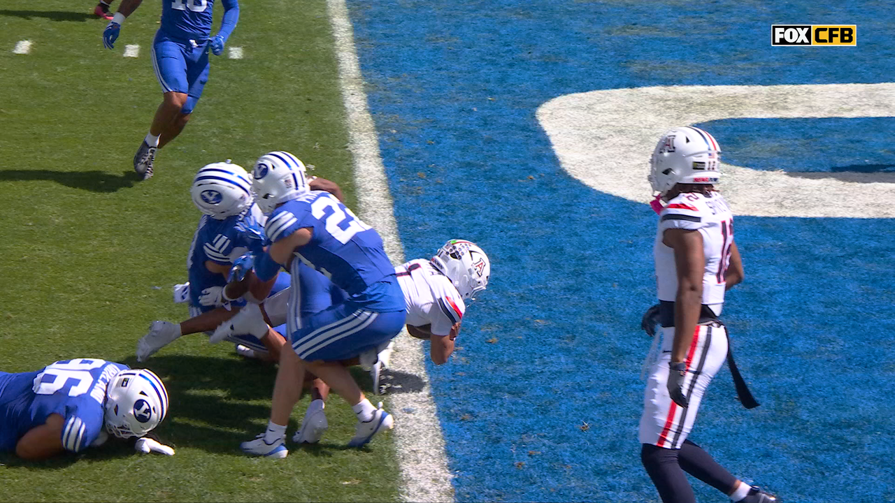 Arizona’s Noah Fifita scrambles for 11-yard TD, taking early lead vs BYU