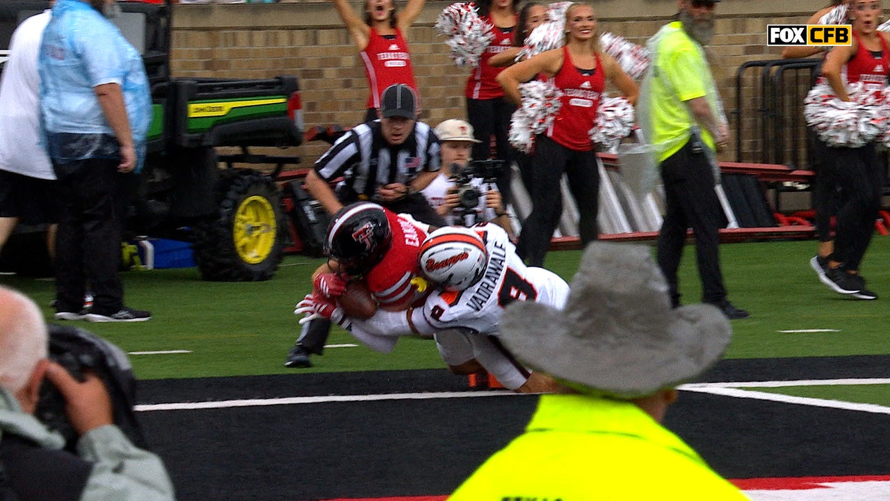 Coy Eakin dives for 38-yard TD catch to give Texas Tech the lead vs. Oregon State