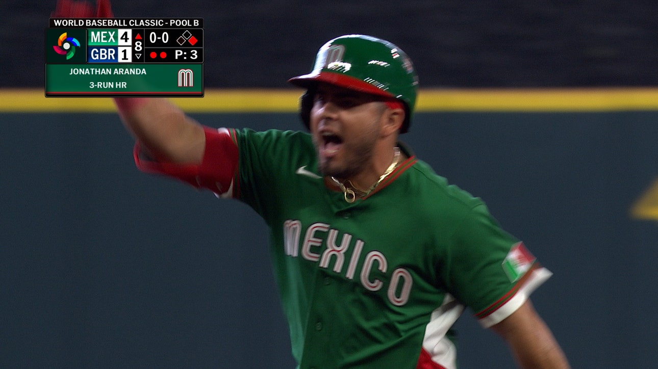Mexico's Jonathan Aranda hits go-ahead three-run home run, taking lead over Great Britain