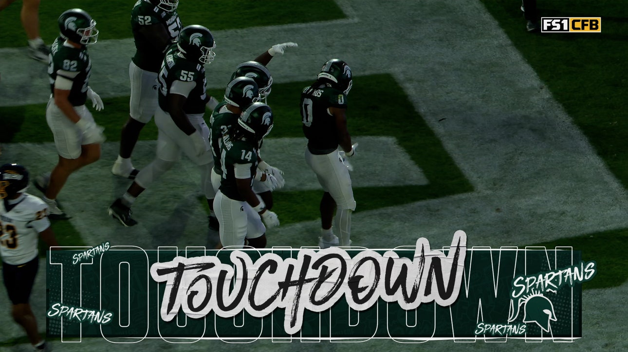 Michigan State's Cam Edwards rushes for 2-yard TD, taking early lead vs Toledo