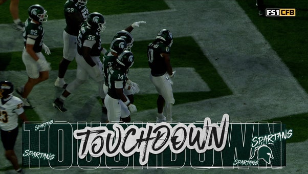 Michigan State's Cam Edwards rushes for 2-yard TD, taking early lead vs Toledo