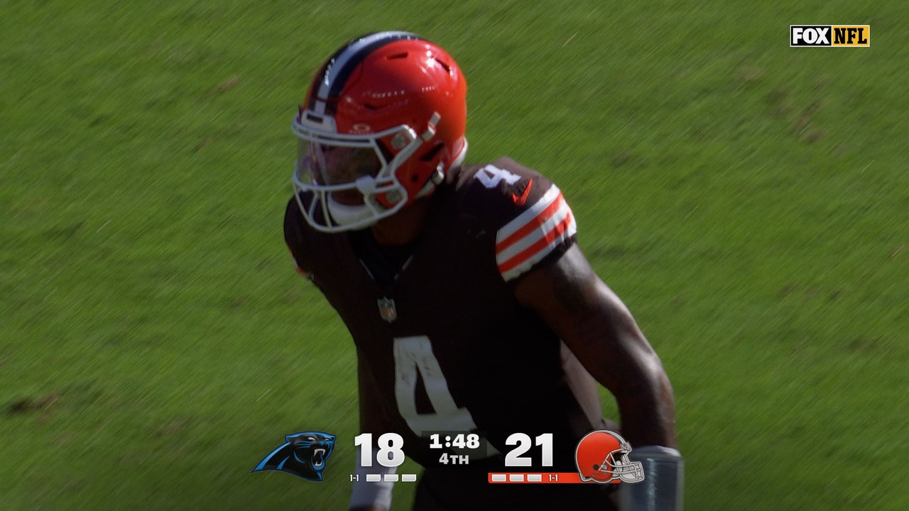 Deshaun Watson finds Harold Fannin Jr for 14-yard TD, followed by 2-point conversion to give Browns the win vs Panthers | NFL Highlights