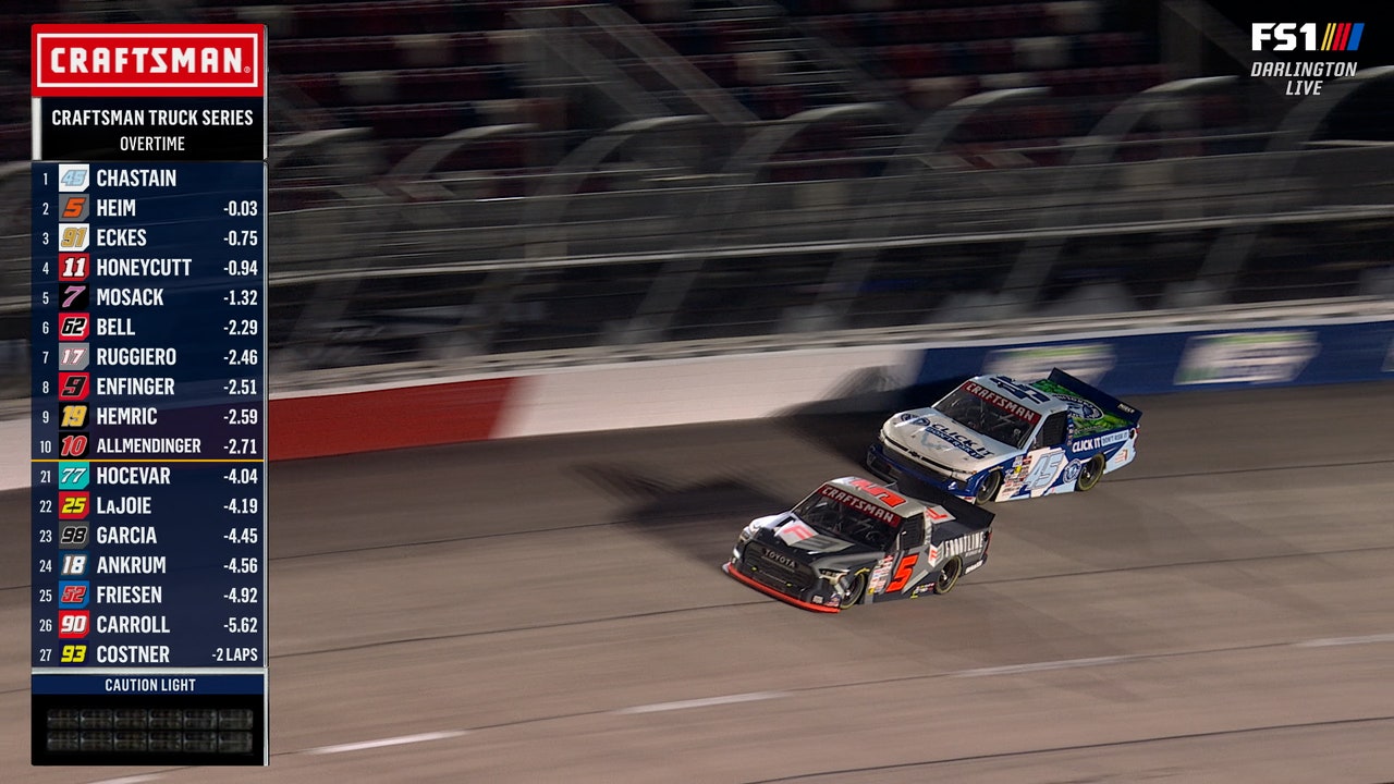 FINAL LAPS: Corey Heim takes checkered flag at Buckle Up South Carolina 200 in Darlington | NASCAR on FOX