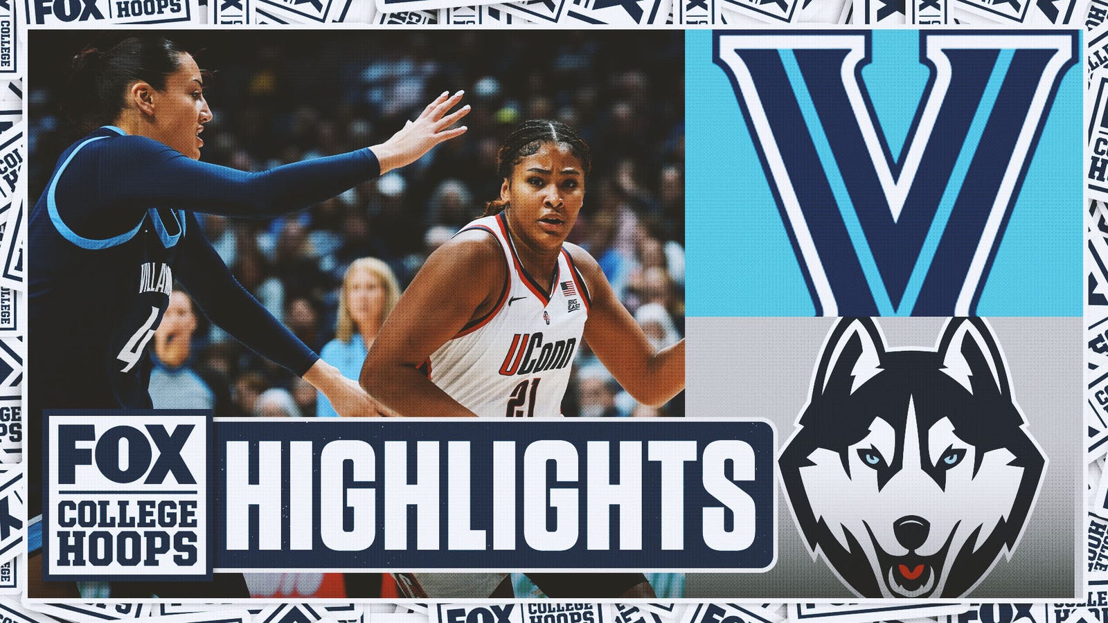 Villanova Wildcats vs. No. 1 UConn Huskies Highlights 🏀 FOX College Hoops