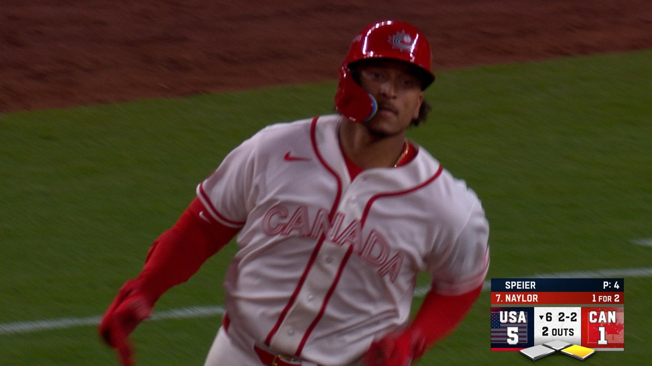 Bo Naylor hits two-run home run, trimming Canada's deficit against United States