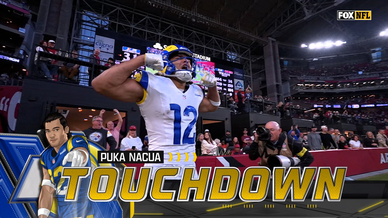 Matthew Stafford finds Puka Nacua for INCREDIBLE 31-yard TD, extending the Rams' lead over Cardinals | NFL Highlights