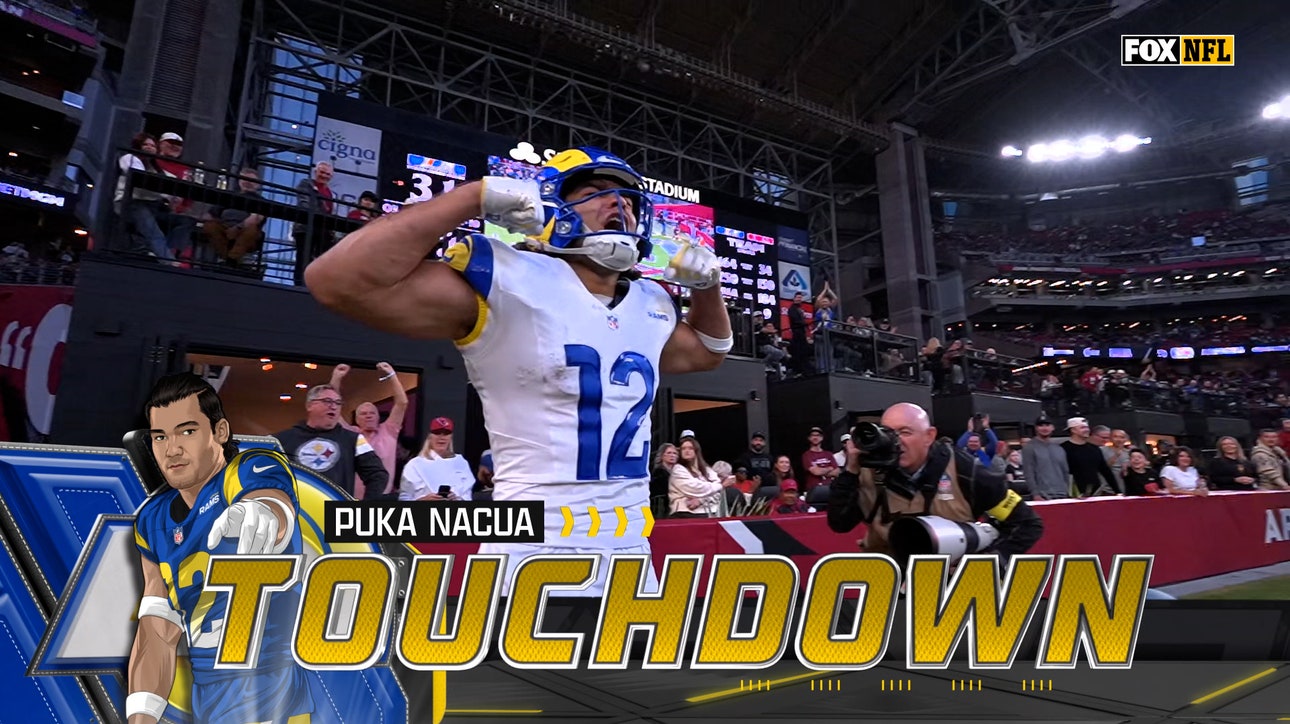 Matthew Stafford finds Puka Nacua for INCREDIBLE 31-yard TD, extending the Rams' lead over Cardinals | NFL Highlights