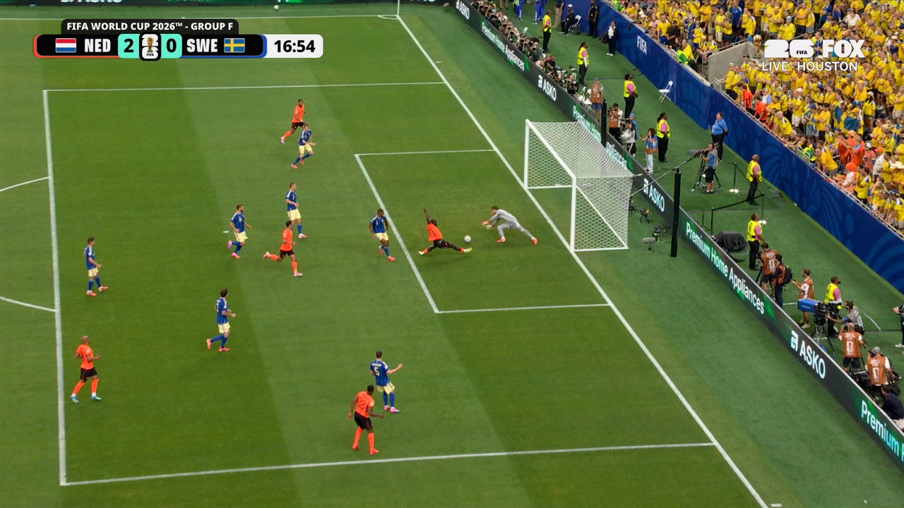 Netherlands’ Brian Brobbey bags second goal for quick brace vs Sweden | 2026 FIFA World Cup™