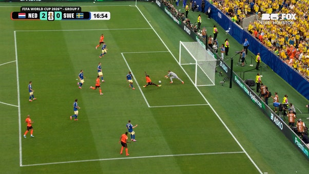 Netherlands’ Brian Brobbey bags second goal for quick brace vs Sweden | 2026 FIFA World Cup™