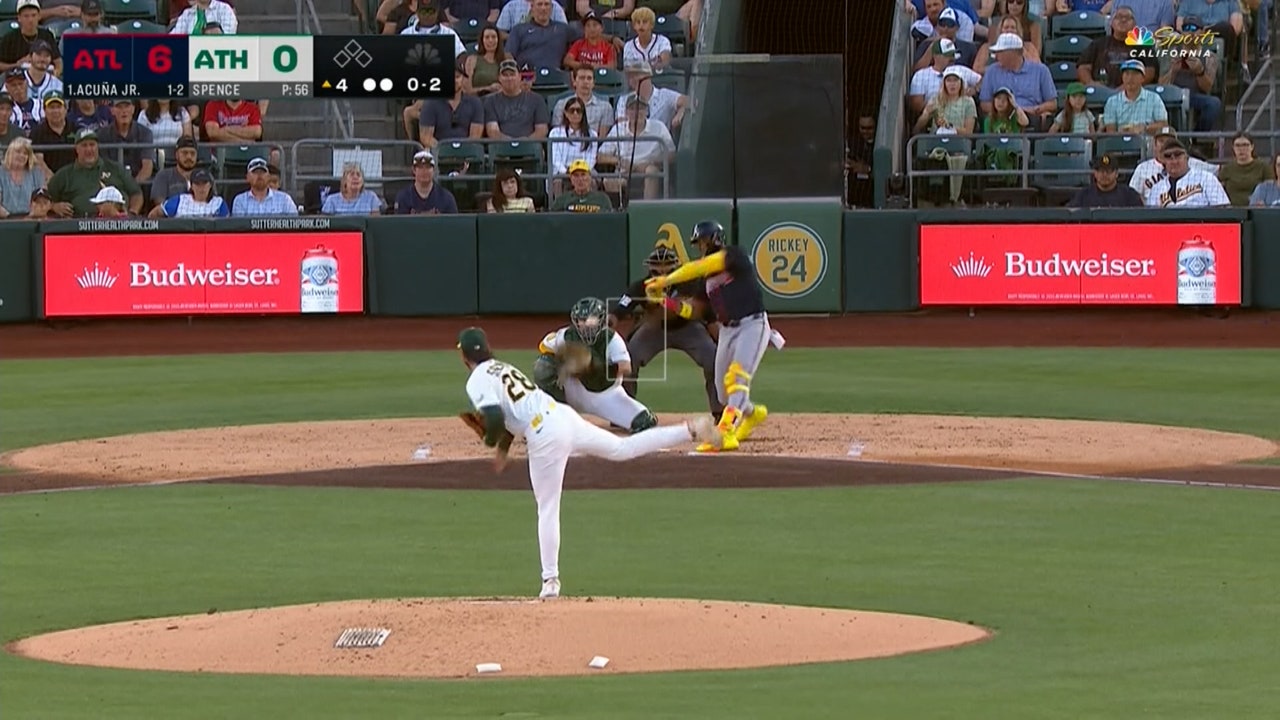 Braves' Ronald Acuna Jr. crushes his second home run vs. Athletics