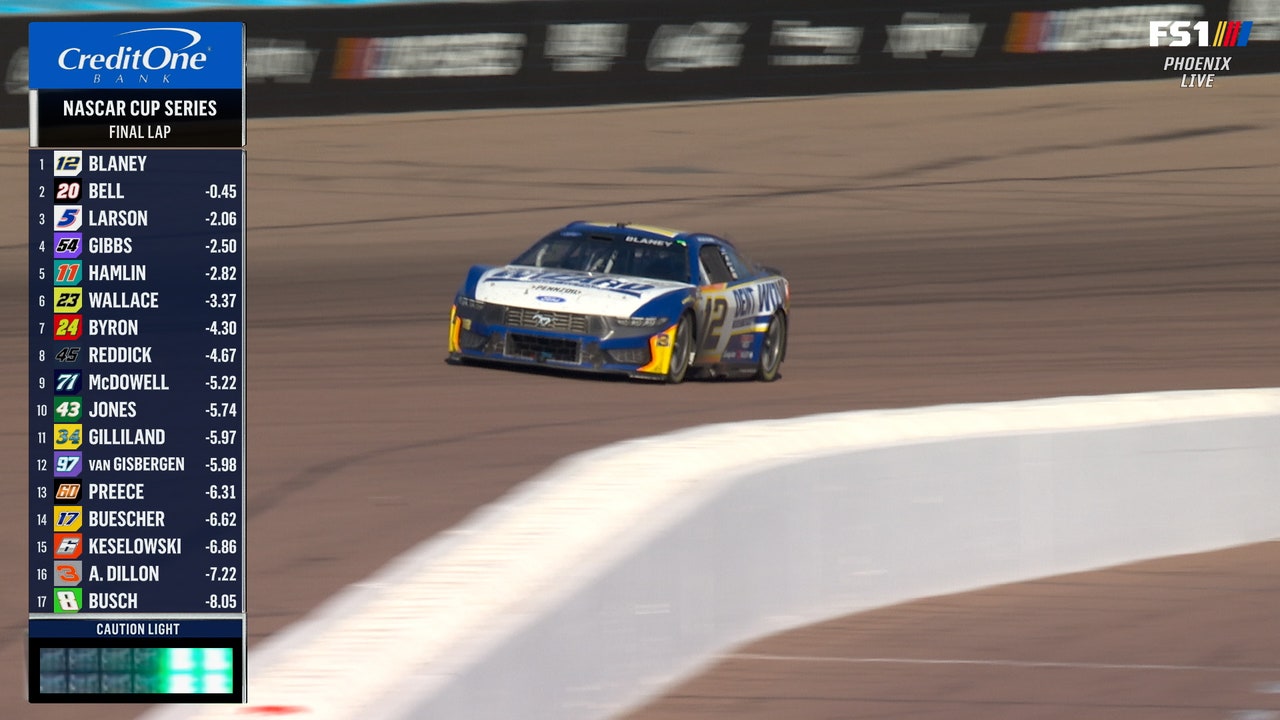 FINAL LAPS: Ryan Blaney outlasts Christopher Bell to take checkered flag at Phoenix | NASCAR on FOX