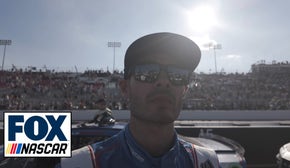 Kyle Larson gives his view of the contact with Kyle Busch at the end of the second stage | NASCAR on FOX