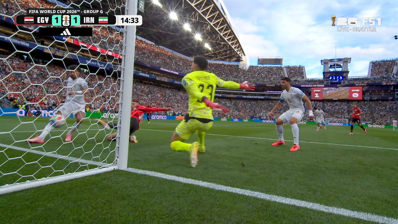 Iran's Ramin Rezaeian scores equalizer against Egypt | 2026 FIFA World Cup™