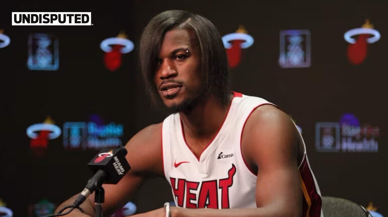 Jimmy Butler unveils 'emo' look during Heat's media day I Undisputed