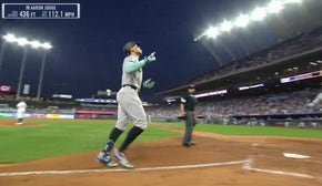 Aaron Judge smacks his 25th homer of the year against the Royals, adding onto the Yankees' hefty lead