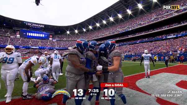 Josh Allen punches in touchdown, giving Bills lead over Chargers | NFL Highlights
