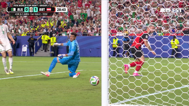 Austria’s Marko Arnautović chips in goal, taking lead vs Algeria | 2026 FIFA World Cup™