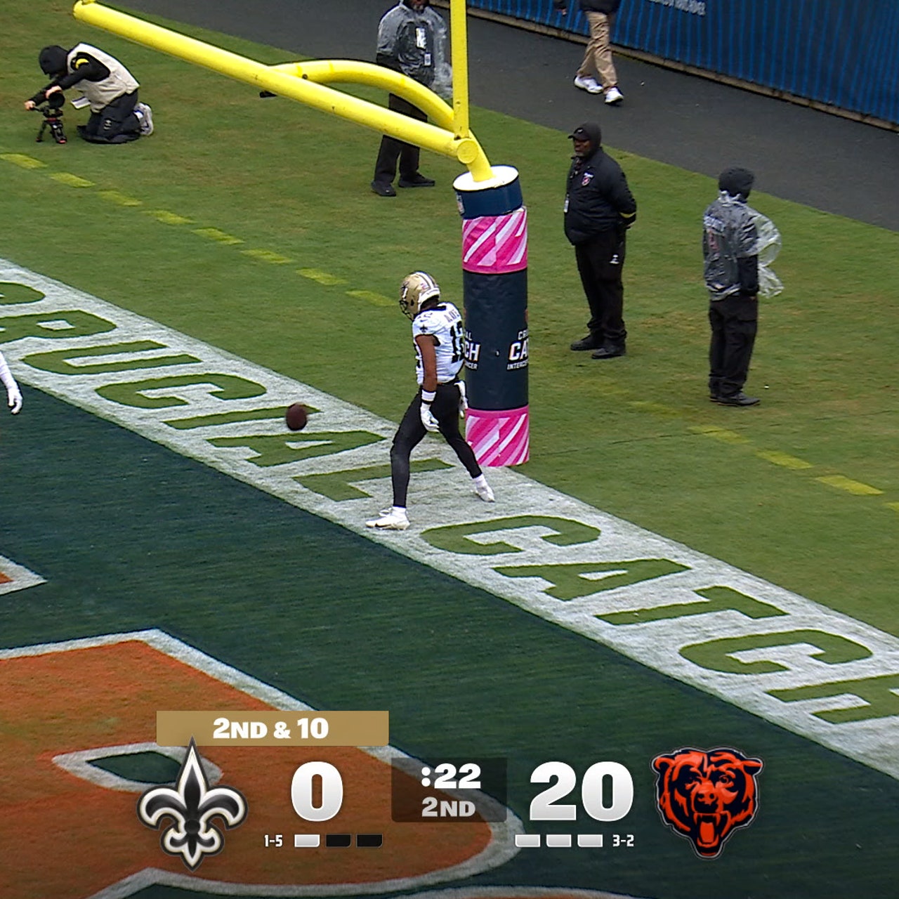 Saints' Spencer Rattler finds Chris Olave for 21-yard TD, shrinking deficit against Bears | NFL Highlights