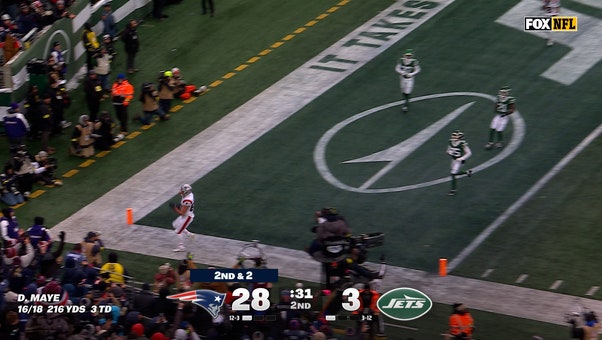 Drake Maye connects with Hunter Henry for 13-yard TD, extending Patriots lead over Jets | NFL Highlights