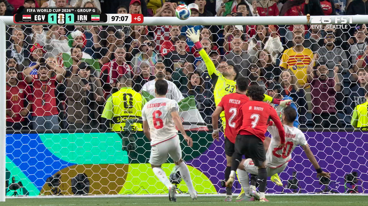 Iran hits crossbar in stoppage time resulting in draw against Egypt | 2026 FIFA World Cup™